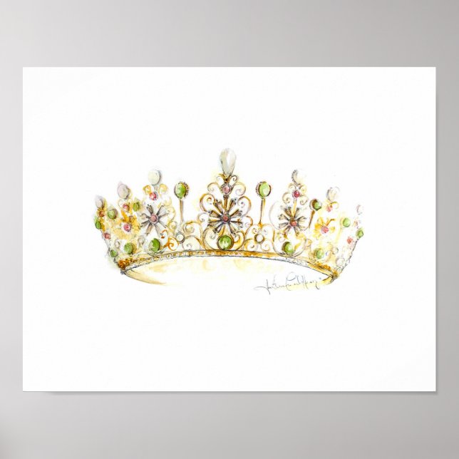 Jade Pearl Crown von Heather French Henry Poster (Vorne)