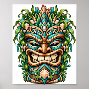 Jade Shell Tiki Poster