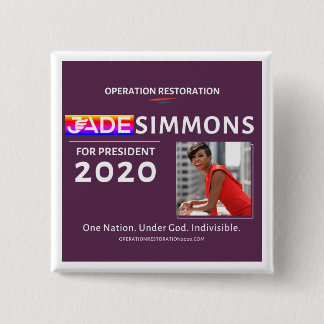 Jade Simmons für Präsident 2020 Button