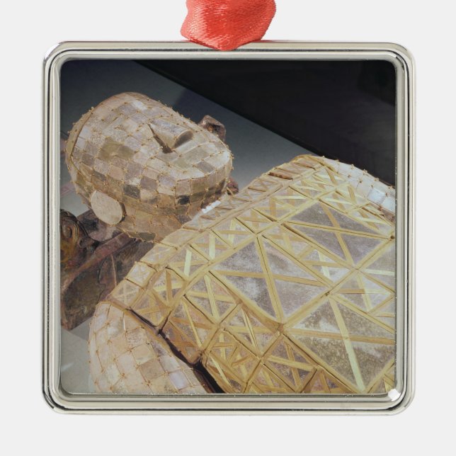 Jadebeerdigungs-Anzug Silbernes Ornament (Vorne)
