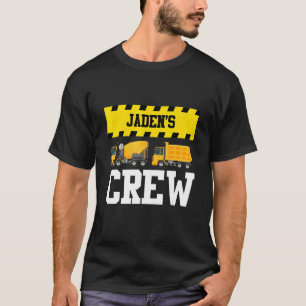Jaden Crew Konstruktion Custom Dumptruck Dump Truc T-Shirt