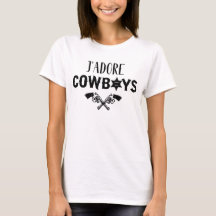 J'adore Cowboys Womens Funny Sprichwort