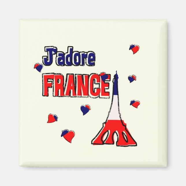 J'Adore France Magnet (Vorne)