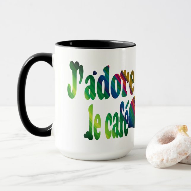 J'adore le café tasse (Mit Donut)