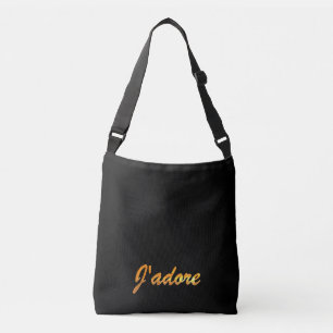 J'adore Leinwand Messenger Tasche