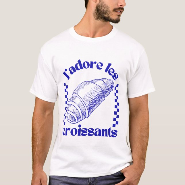 J'adore les croissants T-Shirt (Vorderseite)