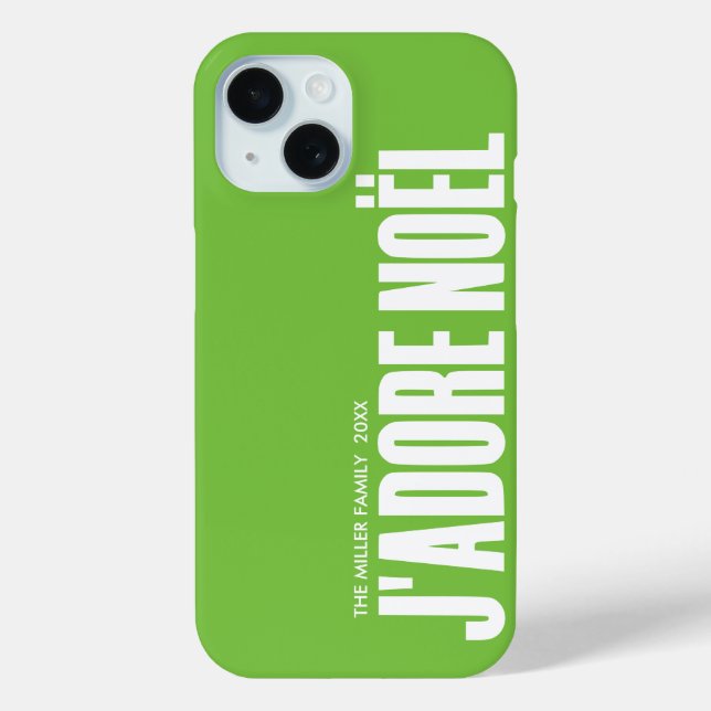 J'adore Noël! Case-Mate iPhone Hülle (Rückseite)