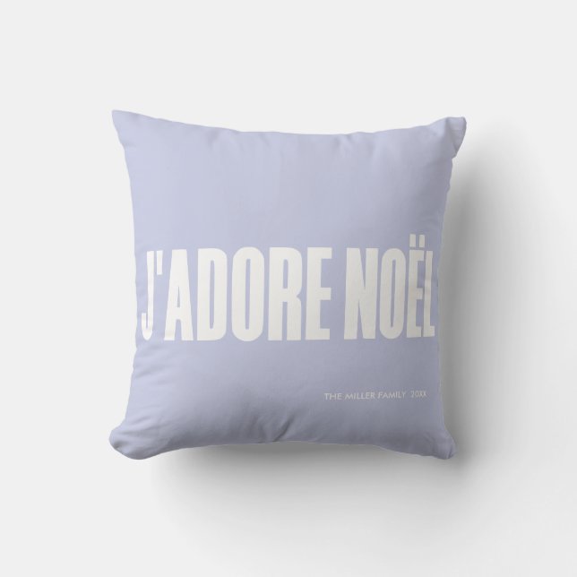 J'adore Noël! Kissen (Vorderseite)