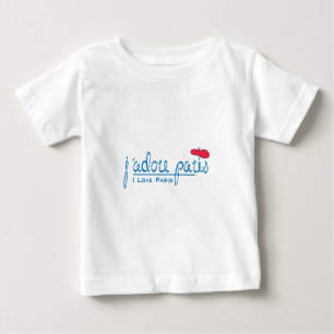 j'adore Paris (I Liebe Paris) mit roter Beete Baby T-shirt