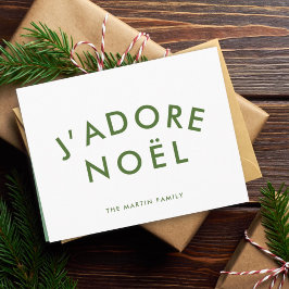 J'adore Weihnachten | Christmas Minimalistisch Gre