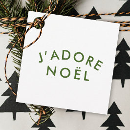 J'adore Weihnachten | Christmas Minimalistisch Gre Geschenkanhänger