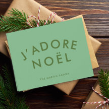 J'adore Weihnachten | Moderne Minimalistische Lieb