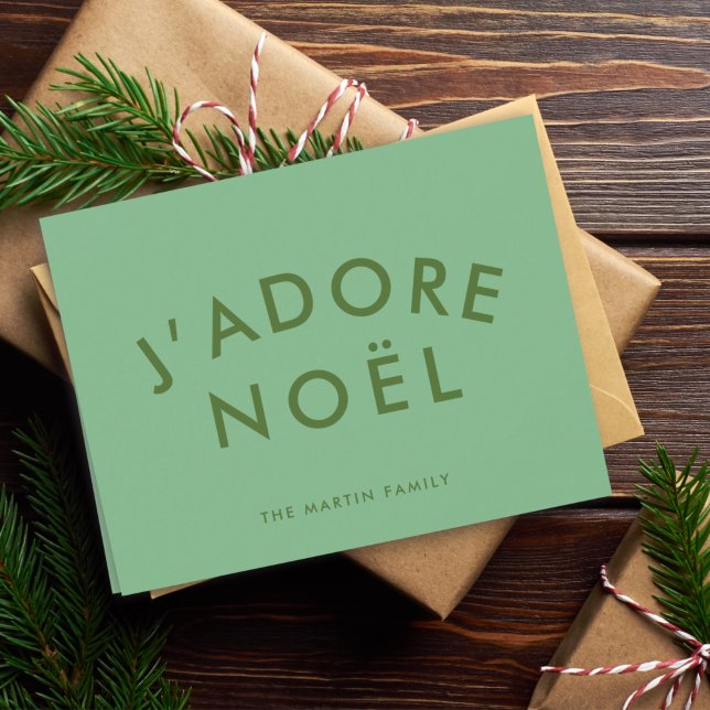 J'adore Weihnachten | Moderne Minimalistische Lieb (Von Creator hochgeladen)