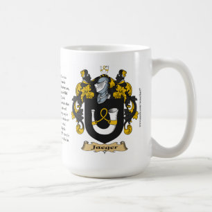 Jaeger, der Ursprung, die Bedeutung und das Wappen Tasse
