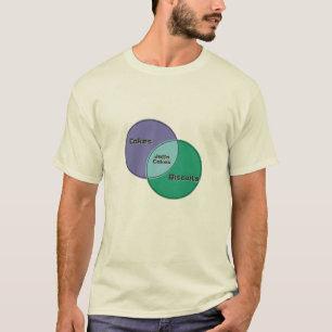 Jaffa Cakes Biscuits Cakes venc diagramm T-Shirt
