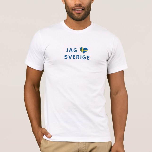 Jag älskar Sverige - I love Sweden T-Shirt (Vorderseite)