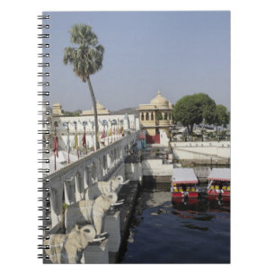 Jag-Mandar-Palast, Pichola-See, Udaipur, Indien. Notizblock