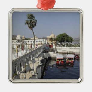 Jag-Mandar-Palast, Pichola-See, Udaipur, Indien. Silbernes Ornament