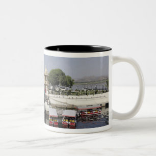 Jag-Mandar-Palast, Pichola-See, Udaipur, Indien. Zweifarbige Tasse