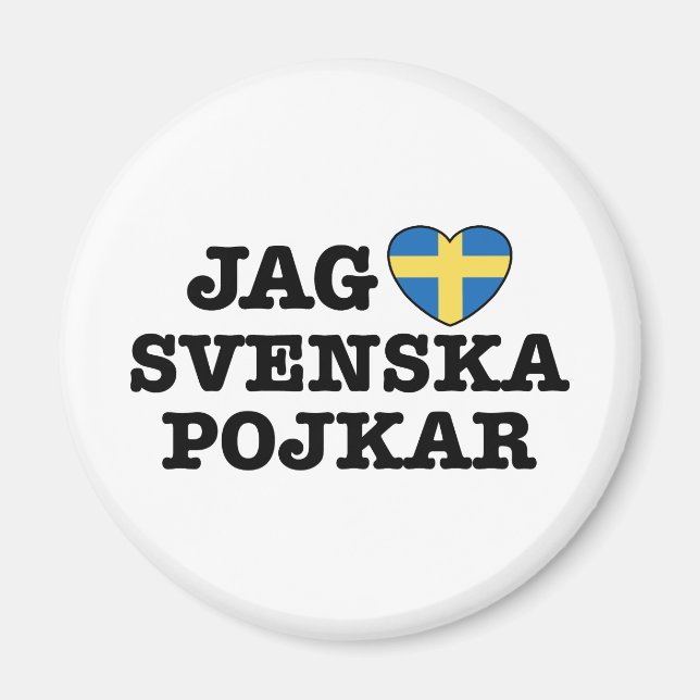 Jag Svenska Pojkar Magnet (Vorne)
