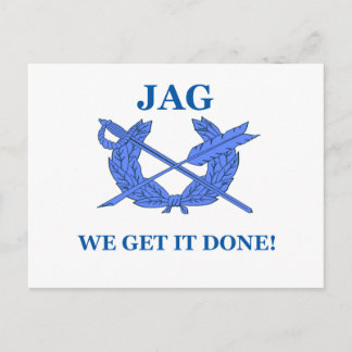 Jag wir machen es fertig postkarte