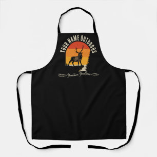 Jagd ADD NAME Außerhalb des Elk Wilderness Camp Schürze