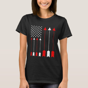 Jagd Archer American Flag Bowhing Junter Men T-Shirt