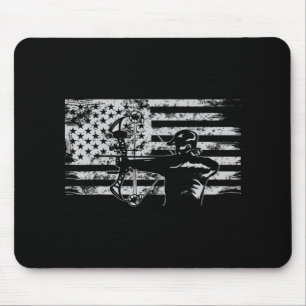Jagd Archer Amerikanische Flagge Bowhing Junter Me Mousepad