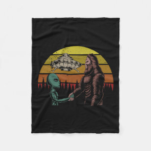 Jagd auf Alien und Bigfoot Sasquatch Fleecedecke