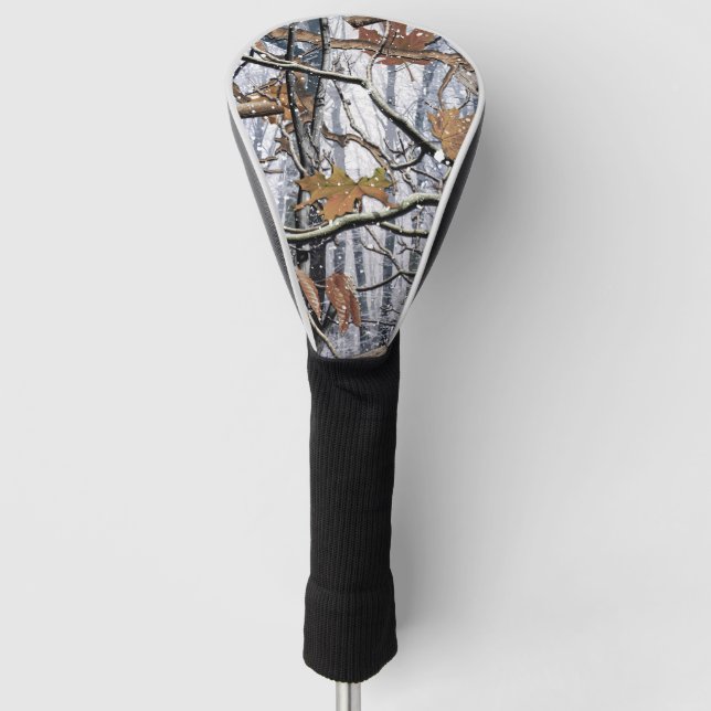 Jagd auf Camouflage-Schneepatel 3 Golf Headcover (Vorderseite)