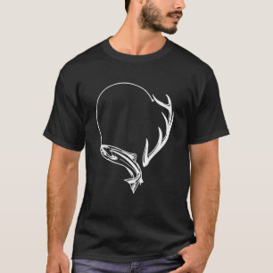 Jagd auf Hirsche, die von Shed Hunter Antler Elk T-Shirt
