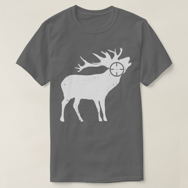 Jagd auf Hirschwald Sniper Shoot T-Shirt (Design vorne)