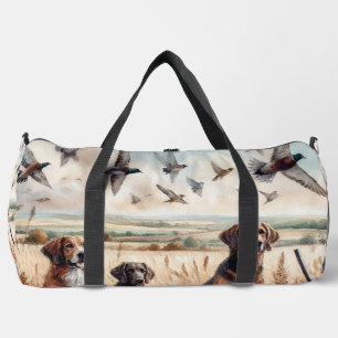 Jagd auf Hunde und Enten Duffle Bag