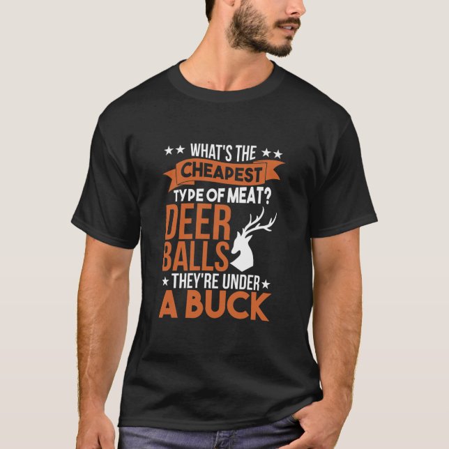 Jagd auf Trapper-Hirsch-Antler-Shooting-Jäger T-Shirt (Vorderseite)