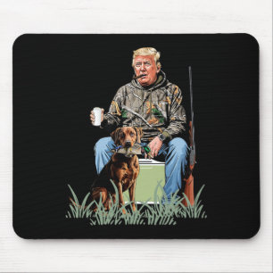 Jagd auf Trump Camouflage Funny Duck Jagdsaison Mousepad