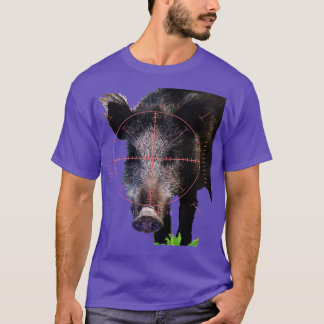 Jagd auf Wildschweine im Blickwinkel Art 1 T-Shirt
