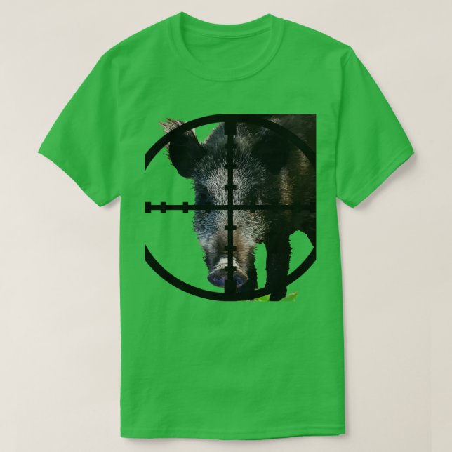 Jagd auf Wildschweine im Geltungsbereich Artikel 1 T-Shirt (Design vorne)