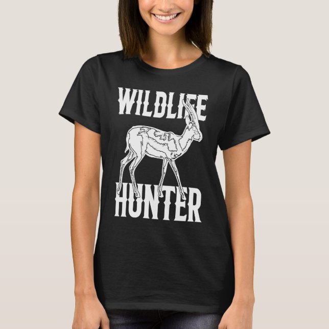 Jagd auf Wildtiere T-Shirt (Vorderseite)