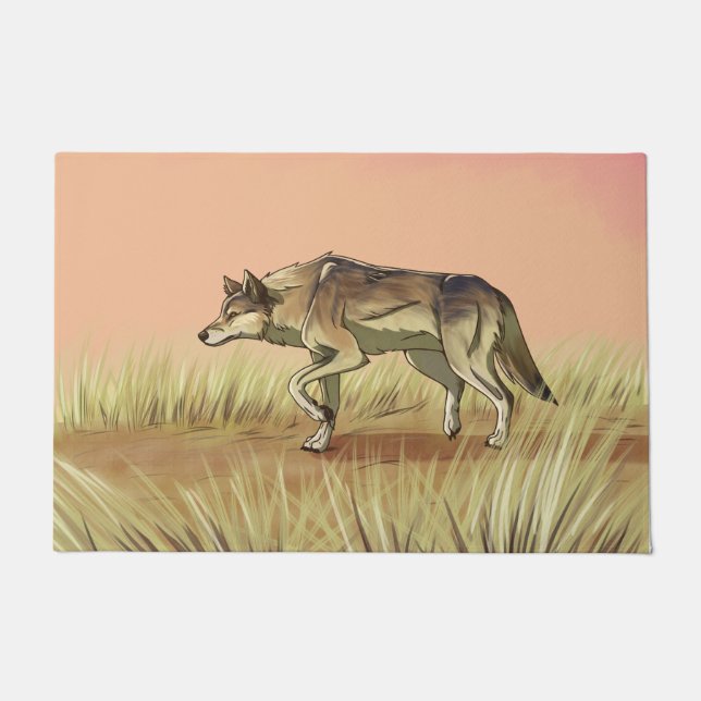 Jagd bei Sonnenaufgang Fußmatte (Vorderseite)