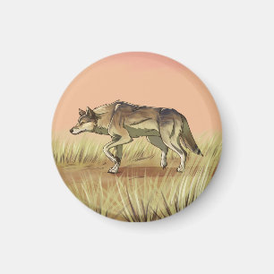 Jagd bei Sonnenaufgang Magnet