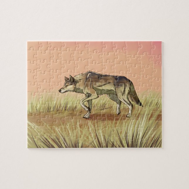 Jagd bei Sonnenaufgang Puzzle (Horizontal)