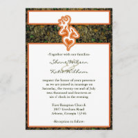 Jagd Camouflage Hochzeit Einladung