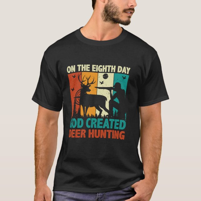 Jagd Deer Buck Jagd Patriotic Hunter Long Sl T-Shirt (Vorderseite)
