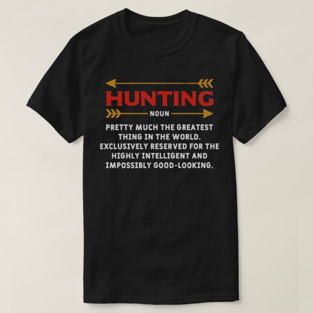 Jagd Definition Humorer Jäger Huntsman T-Shirt (Design vorne)