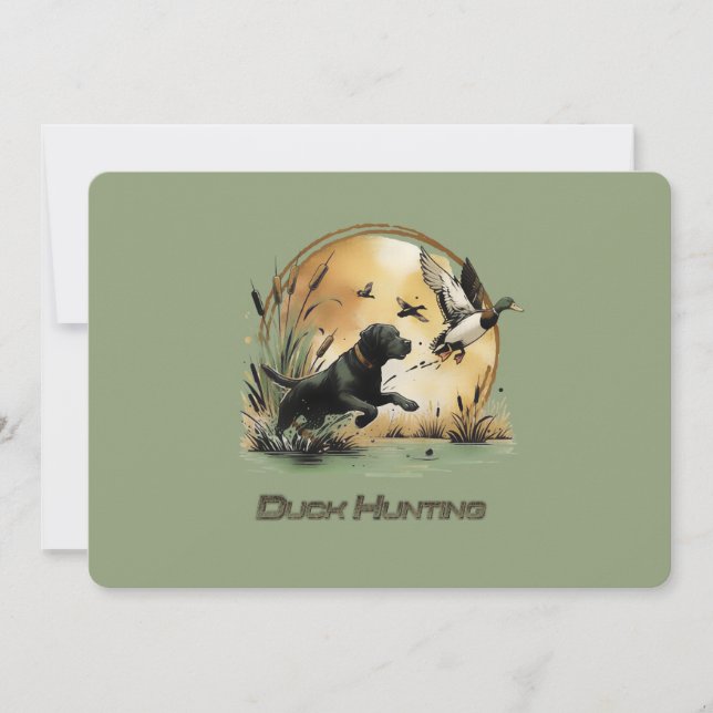 Jagd Einladung (Vorderseite)