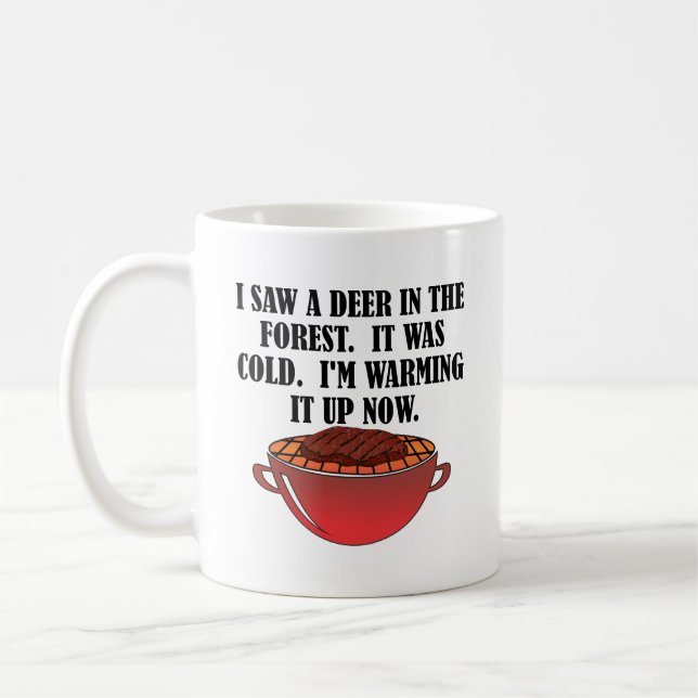 Jagd Erwärmte Reh Lustiger Jagdbecher Kaffeetasse (Links)