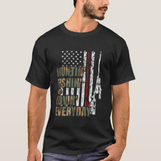 Jagd Fischerei Liebe Amerikanische Hirschjagd Tägl T-Shirt