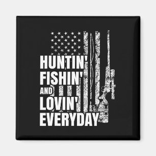 Jagd Fischerei Liebevoller Täglicher Amerikanische Magnet