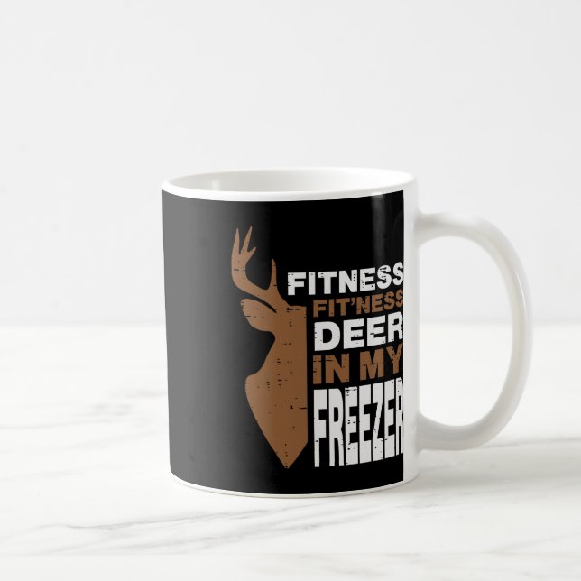 Jagd Fitness Hirsch im Gefrierjäger Männer Jungen  Kaffeetasse (Rechts)