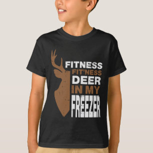 Jagd Fitness Hirsch im Gefrierjäger Männer Jungen T-Shirt